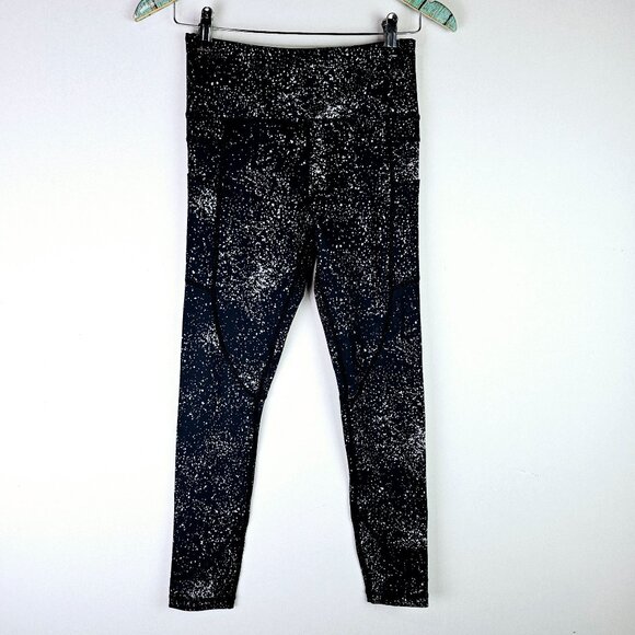 Zyia Active, Reflective Splatter 7/8 High-Rise Legging, Pockets, Sz 4, NWOT - Picture 3 of 9